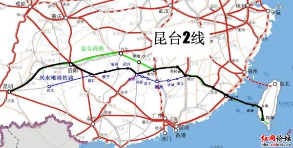 昆臺(tái)高鐵最新路線圖，一段精彩的旅程啟程